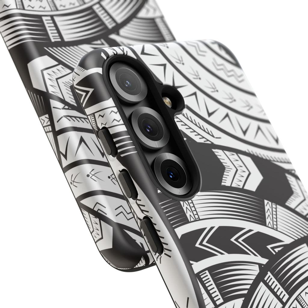 Black and White Tatau Phone Case