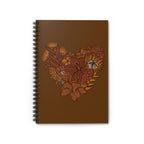 Terra Cotta Floral Heart Spiral Notebook