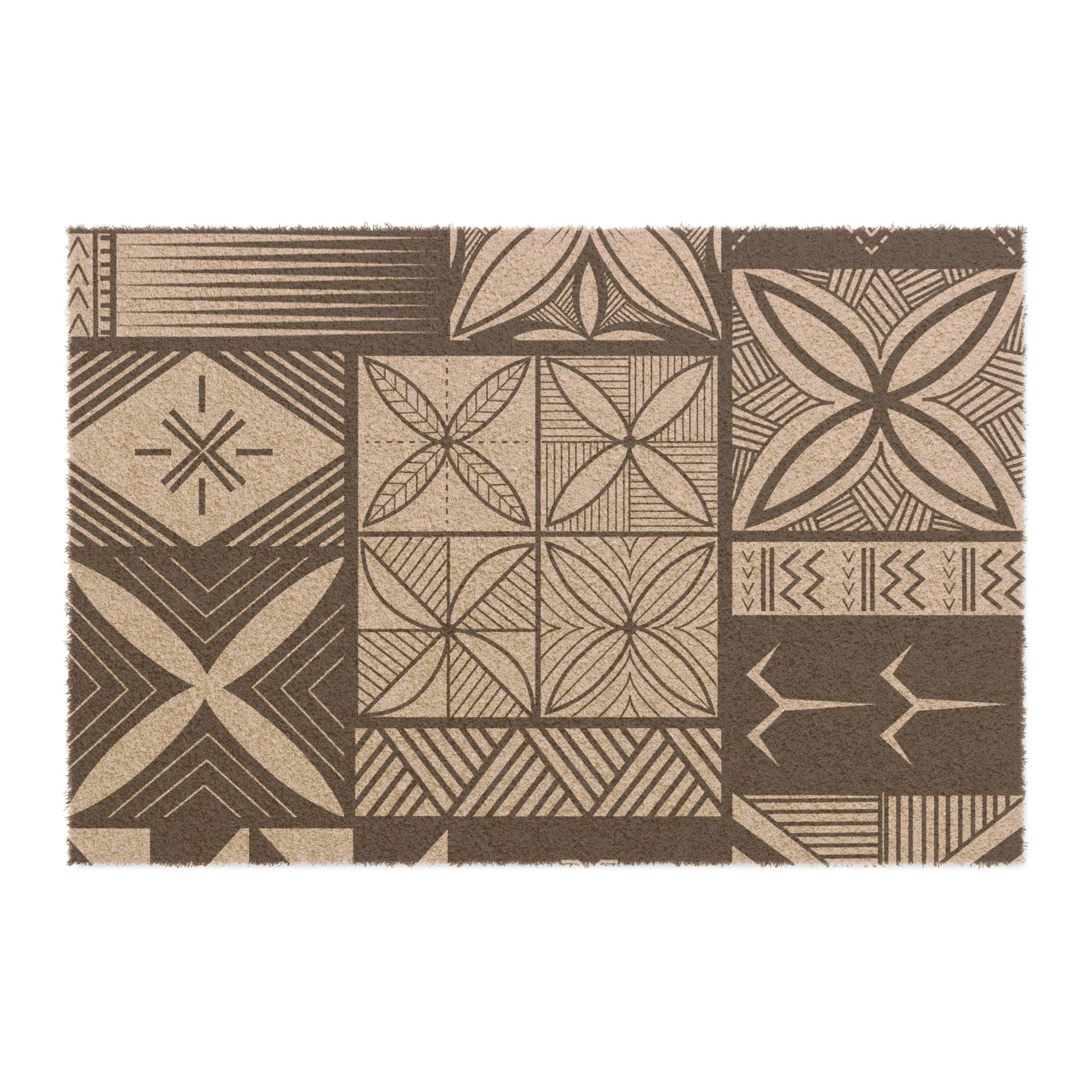 Maluelue (Black & Grey) Door Mat
