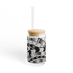 Black and White Tatau Sipper Glass