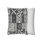 Maluelue (Black & Grey) Square Pillow Case