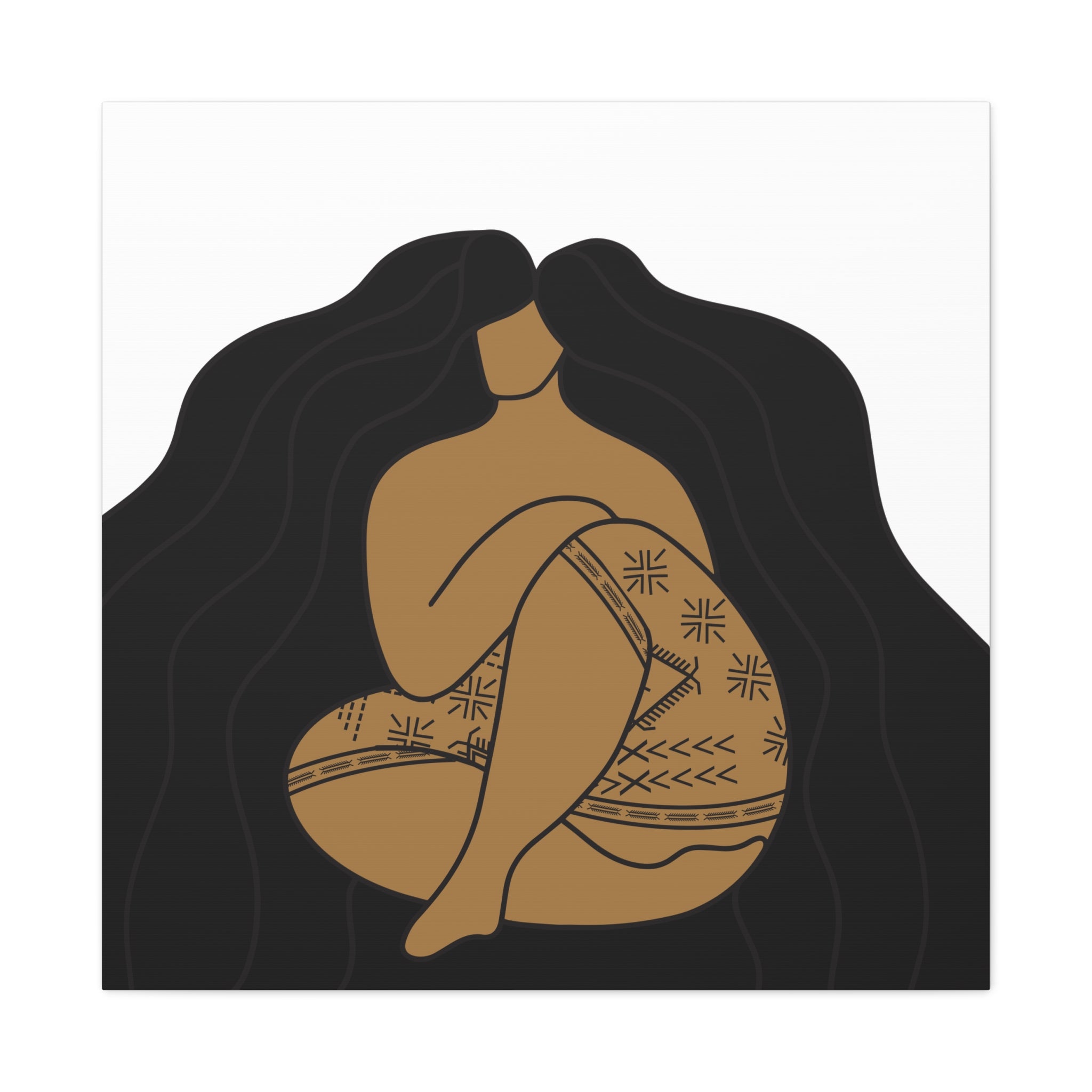 Samoan Malu and Long Hair Don't Care Canvas