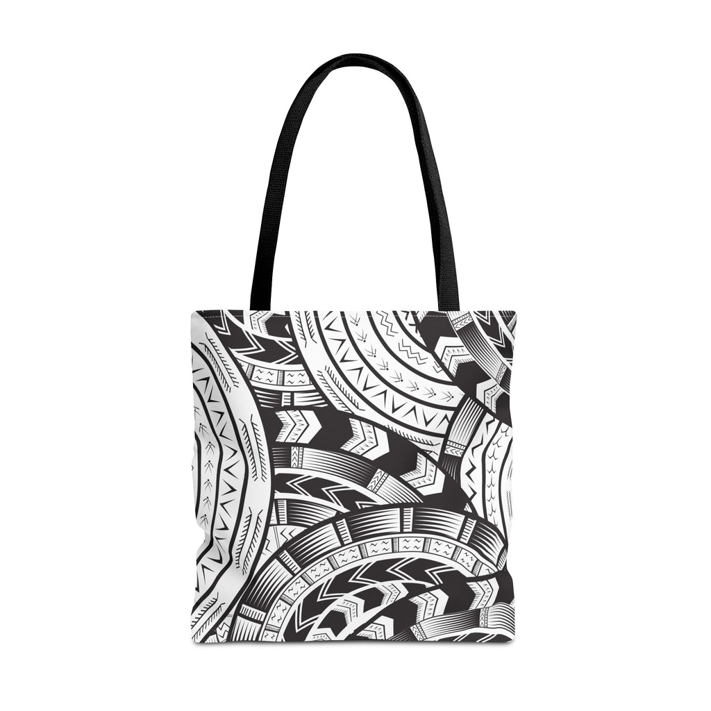 Black and White Tatau Tote Bag