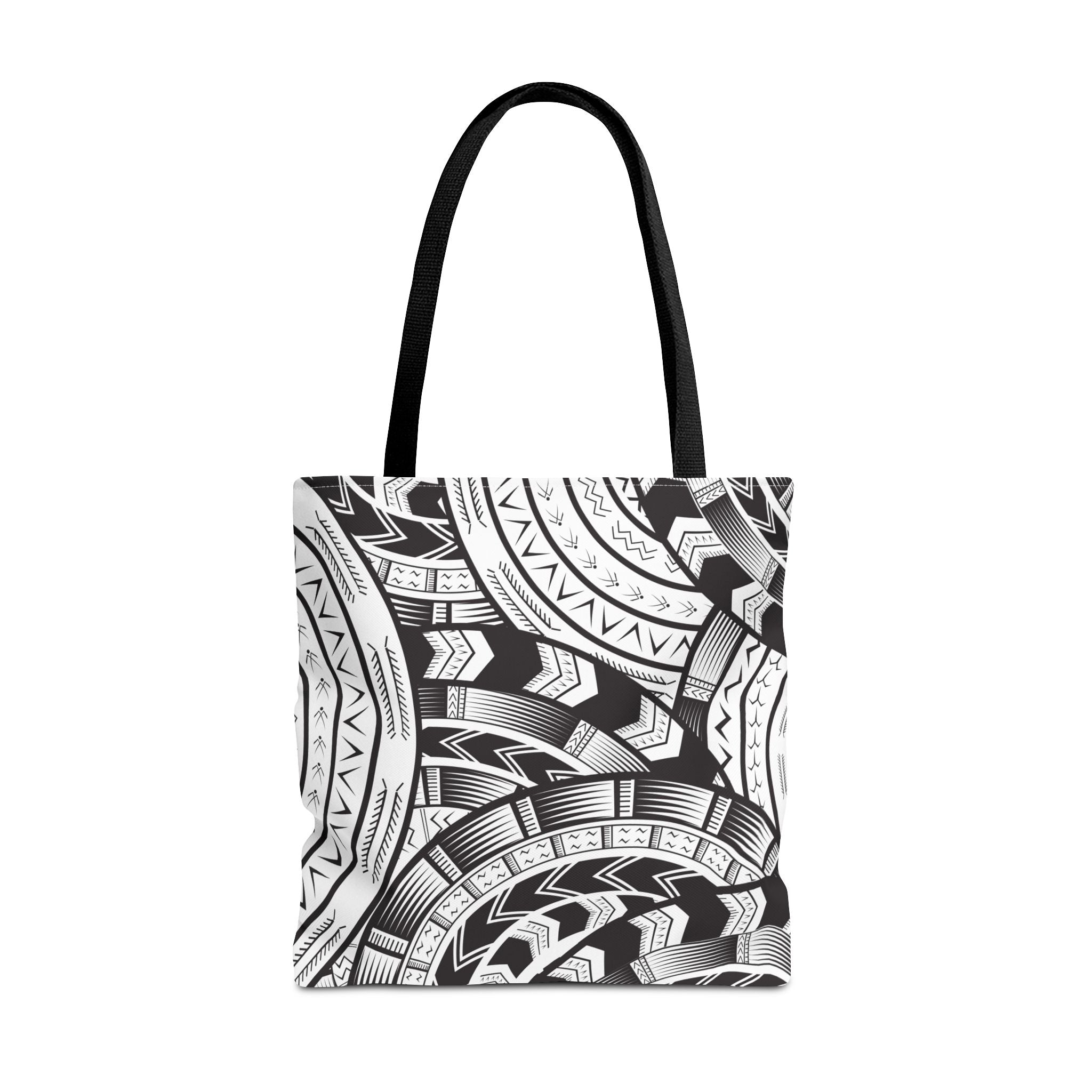 Black and White Tatau Tote Bag
