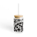Black and White Tatau Sipper Glass