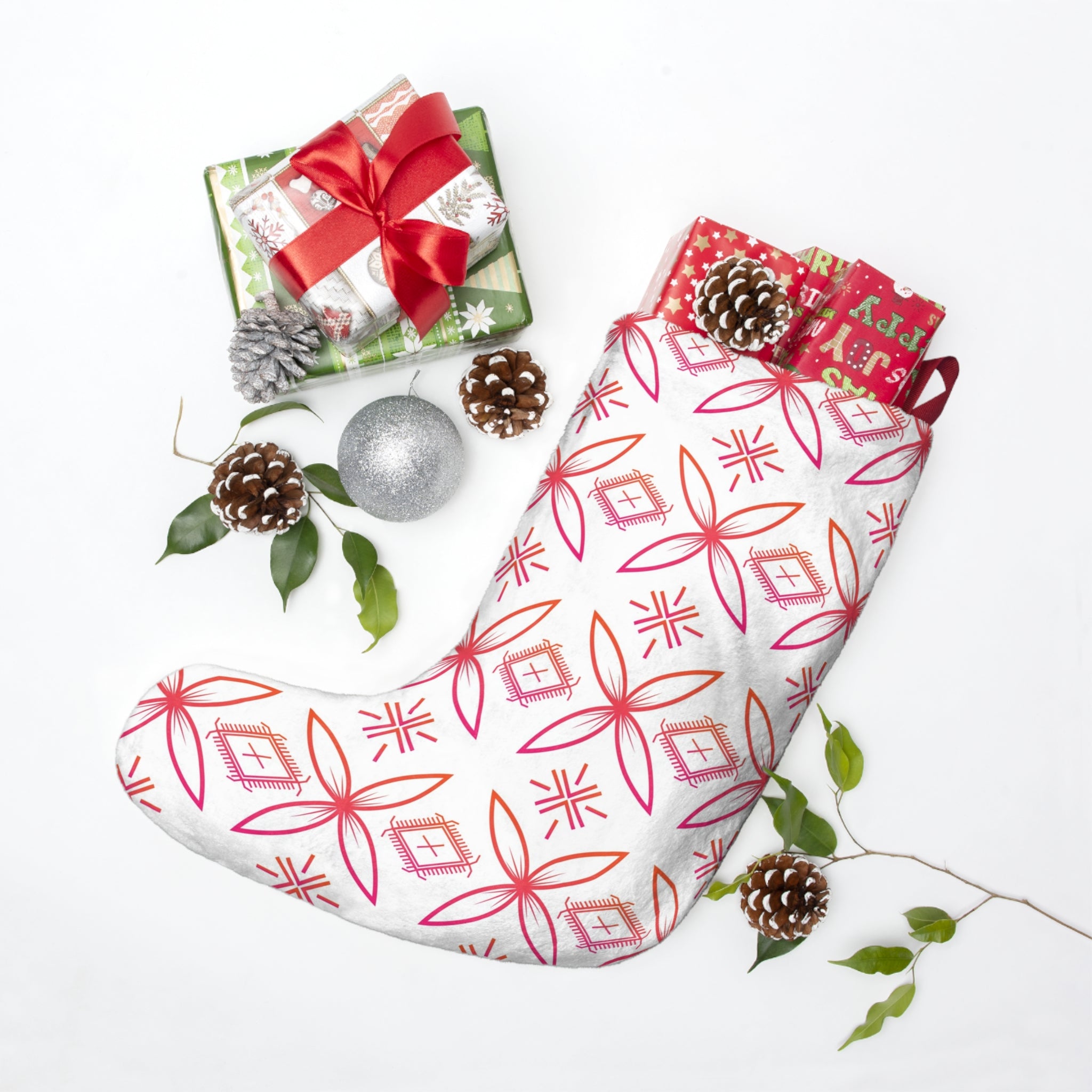 Fuli (Pink & Orange) Christmas Stocking