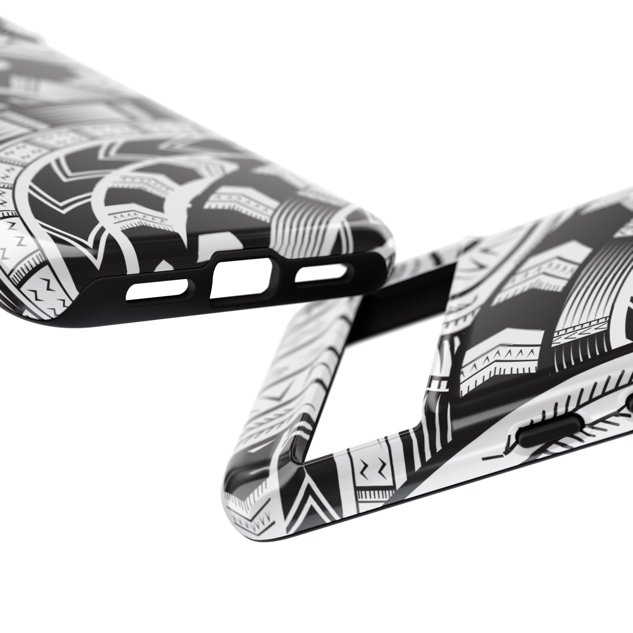 Black and White Tatau Phone Case