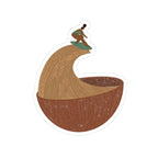 Surfing Kava Queen Sticker