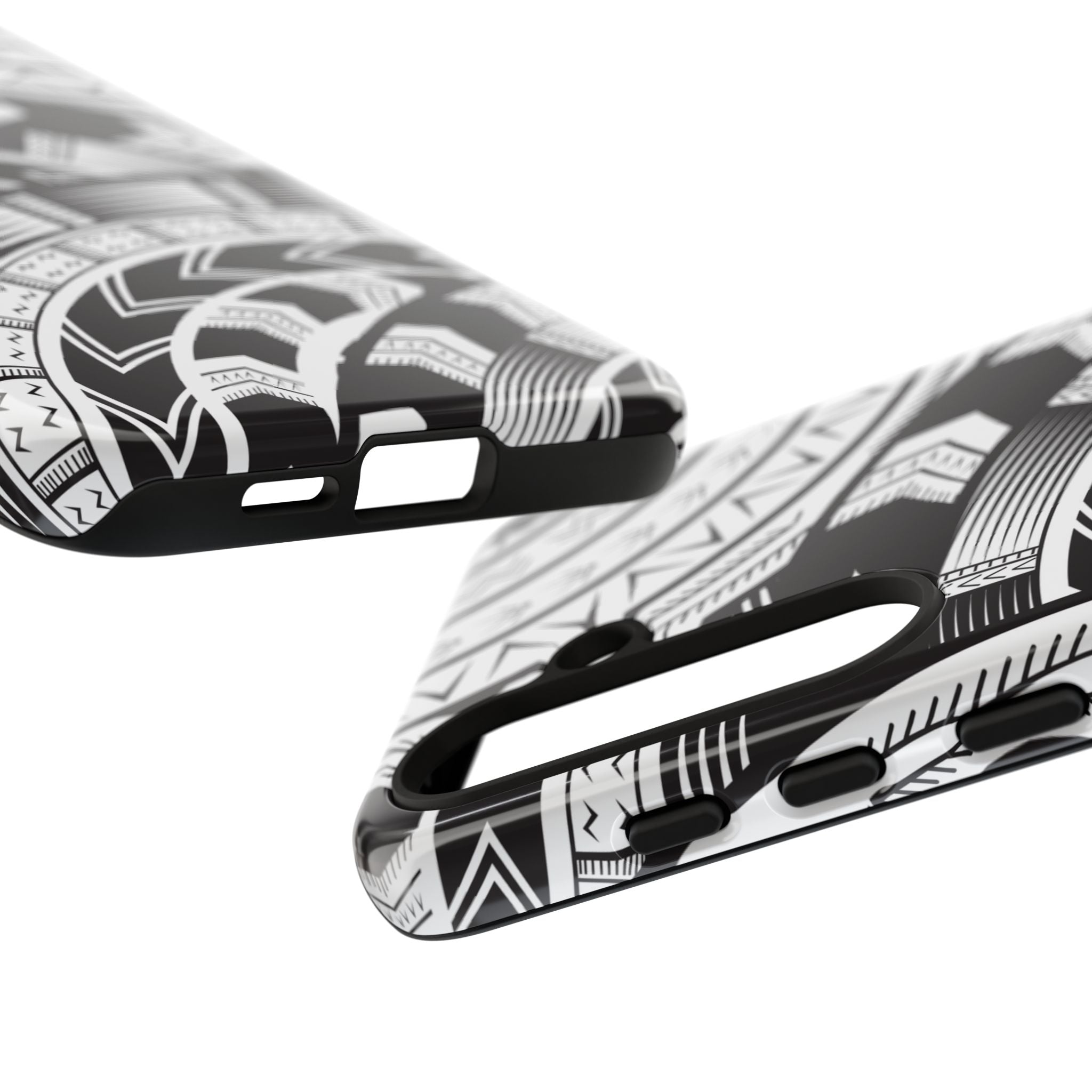 Black and White Tatau Phone Case