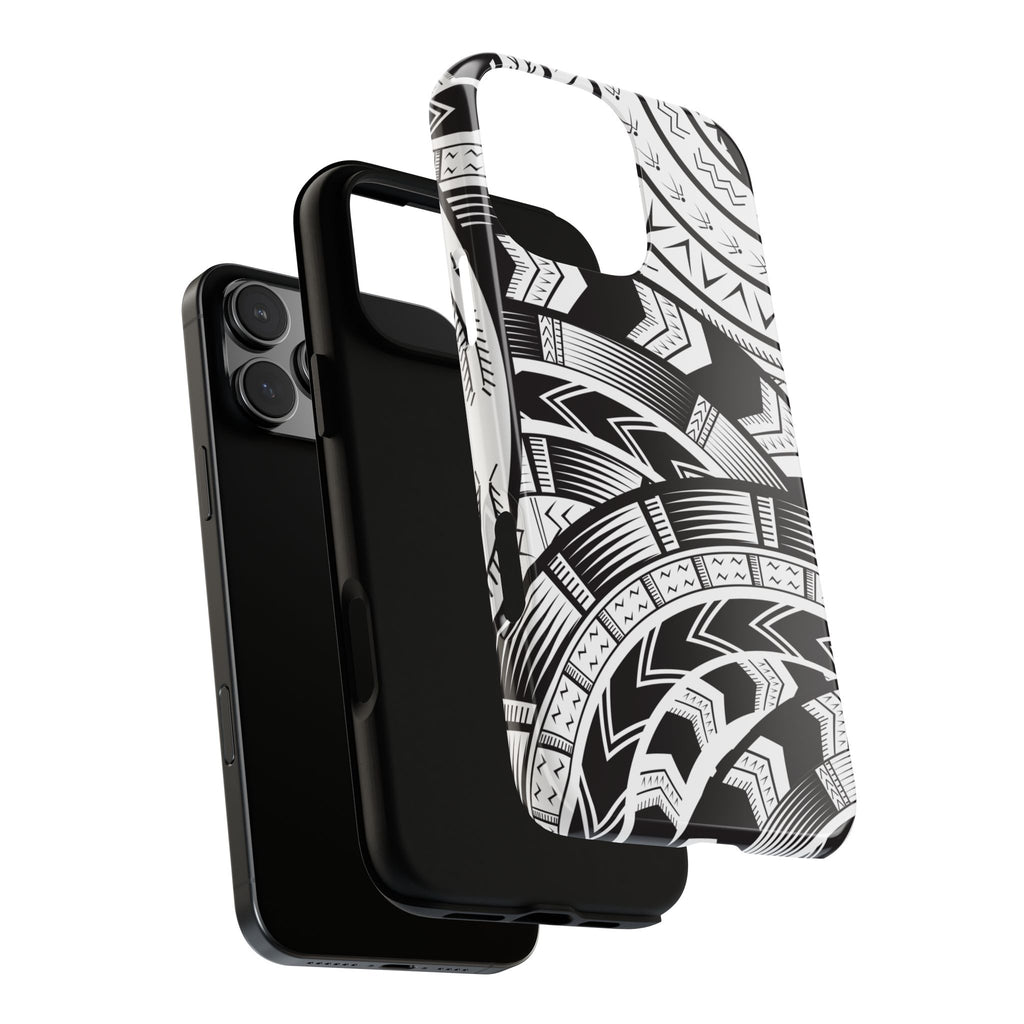 Black and White Tatau Phone Case