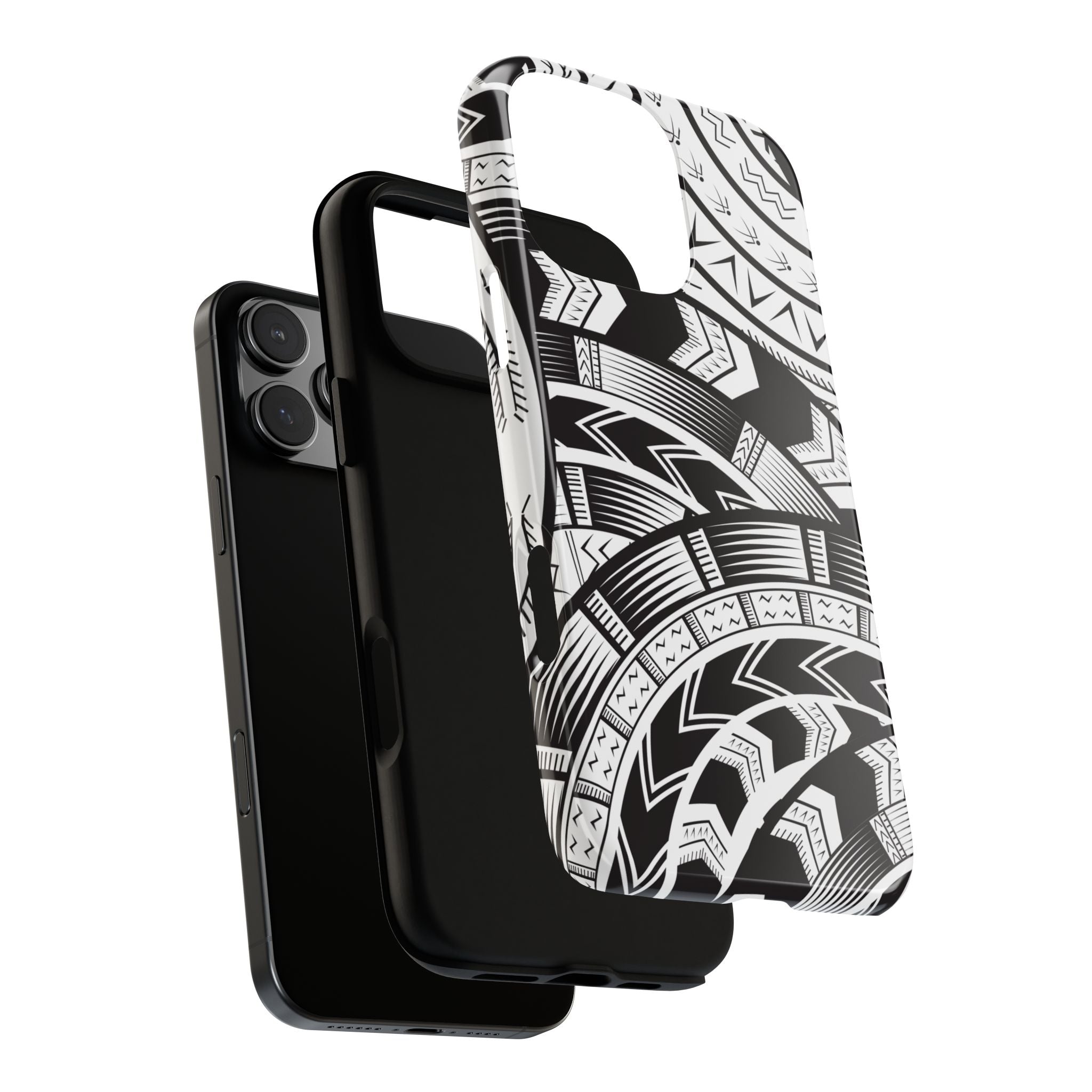 Black and White Tatau Phone Case