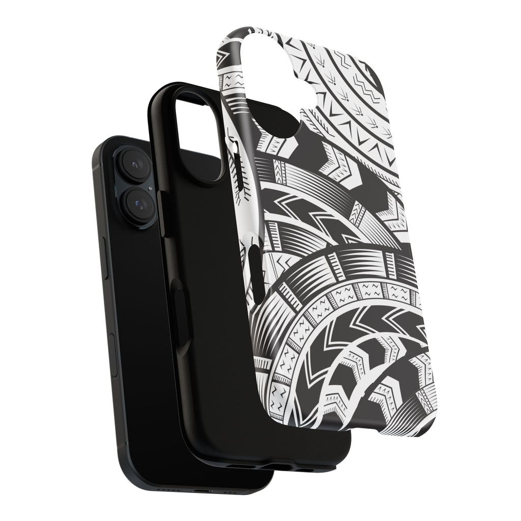 Black and White Tatau Phone Case