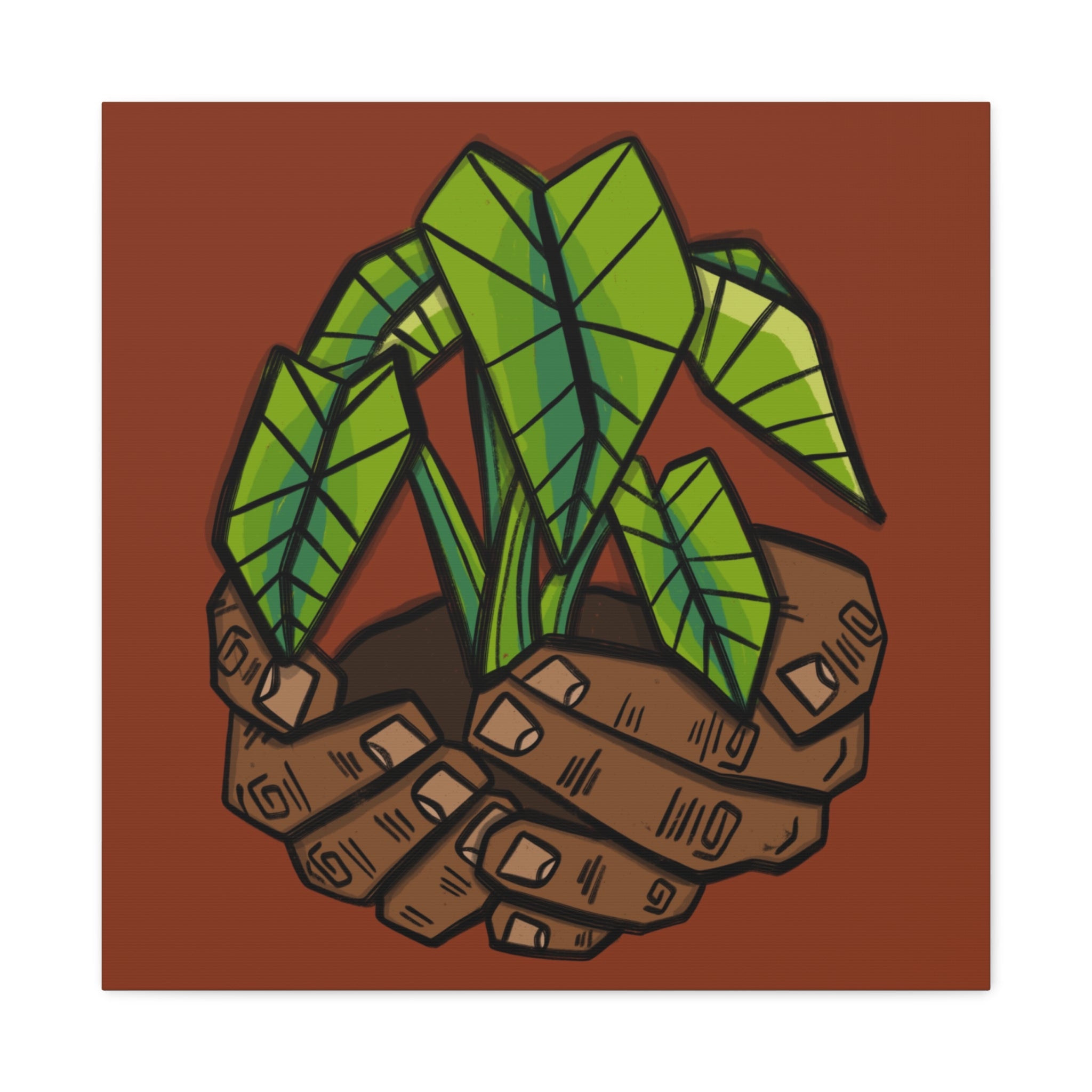 Growing Kalo Canvas