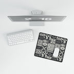 Maluelue (Black & Grey) Desk Mat