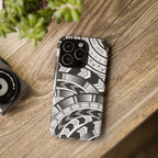 Black and White Tatau Phone Case
