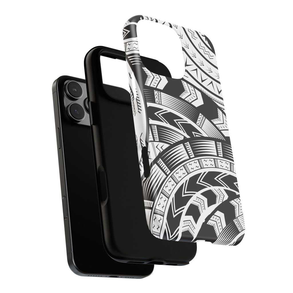 Black and White Tatau Phone Case
