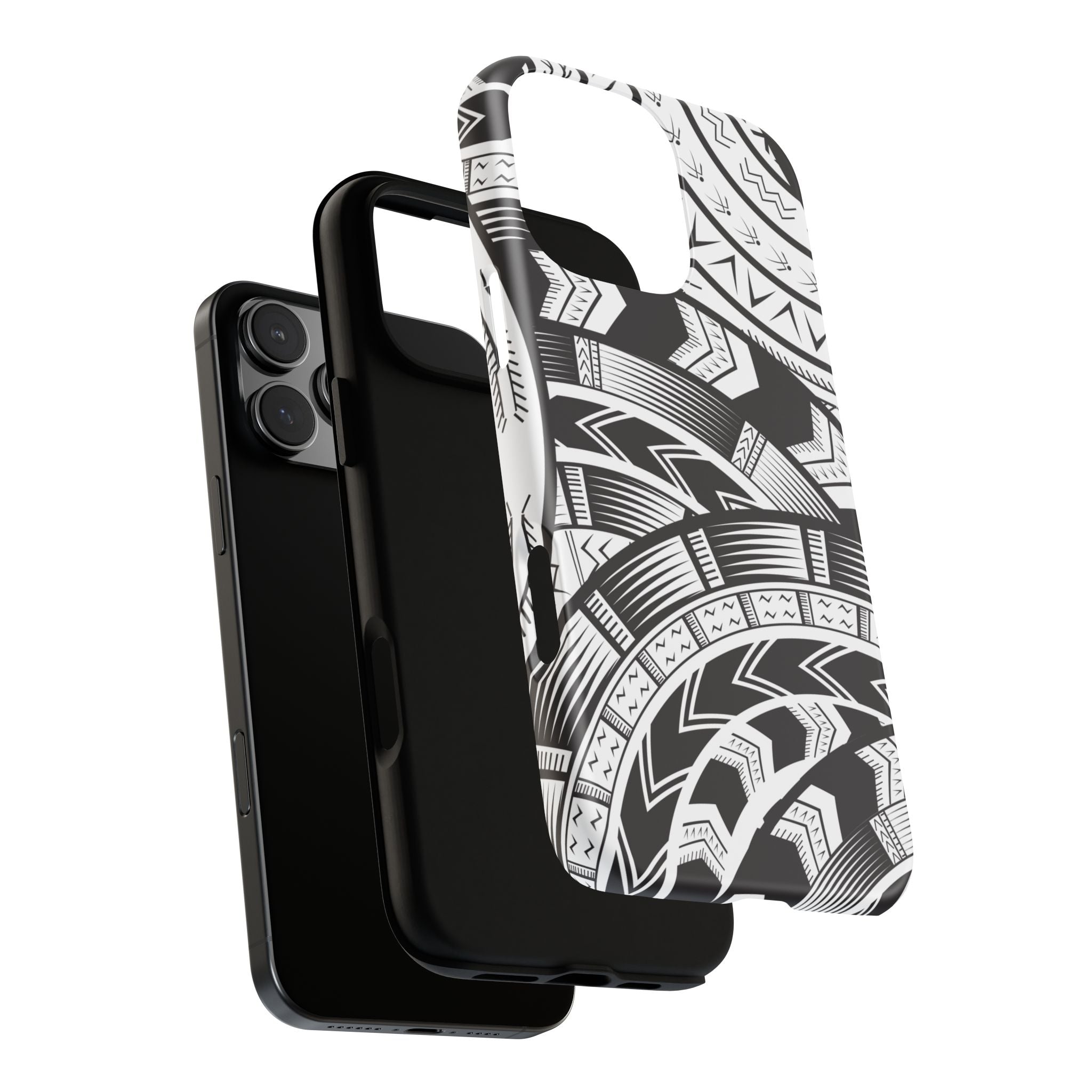 Black and White Tatau Phone Case