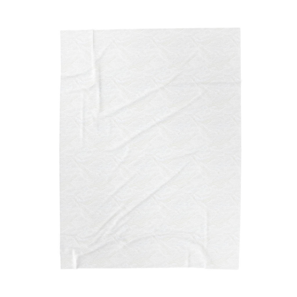 Black and White Tatau Velveteen Plush Blanket