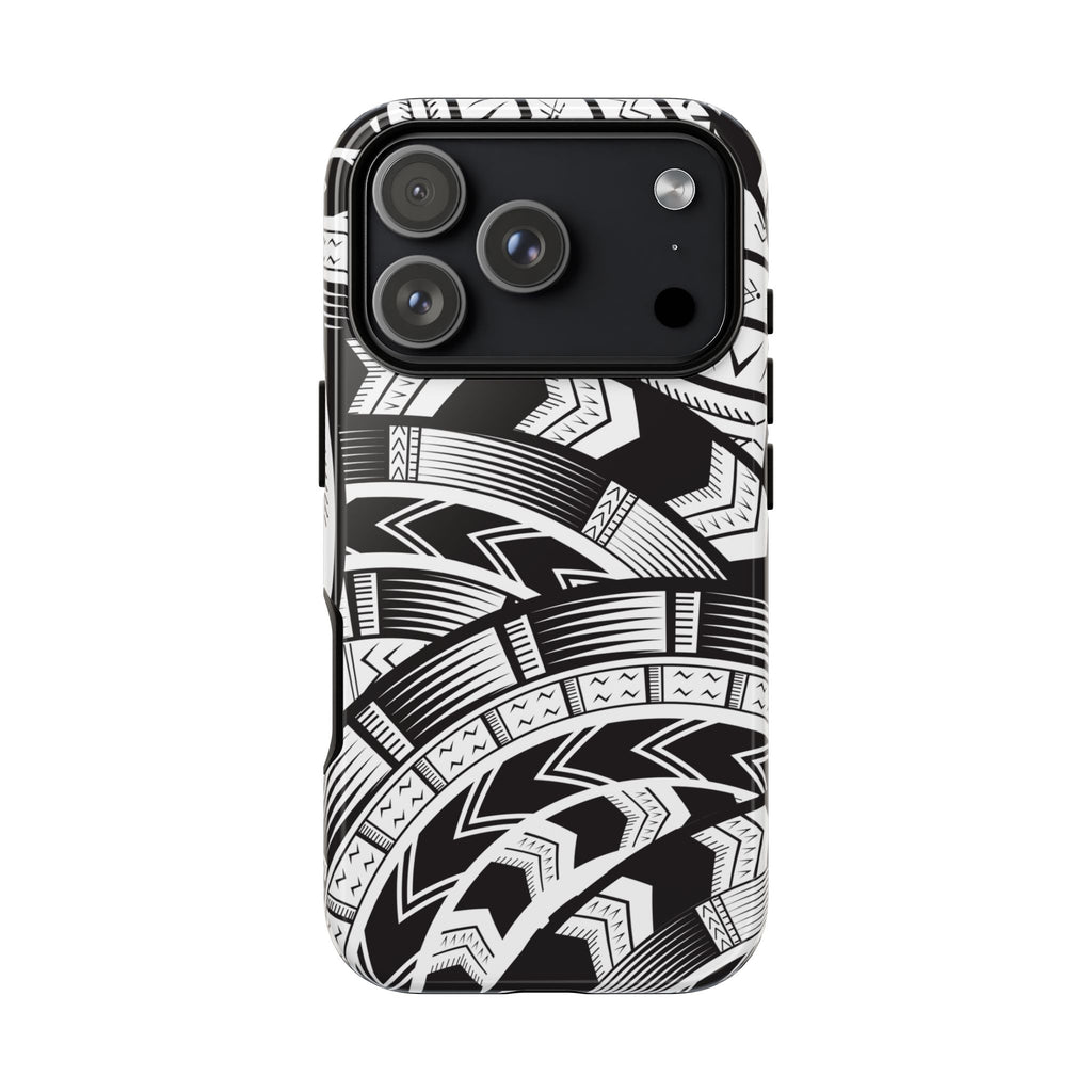 Black and White Tatau Phone Case