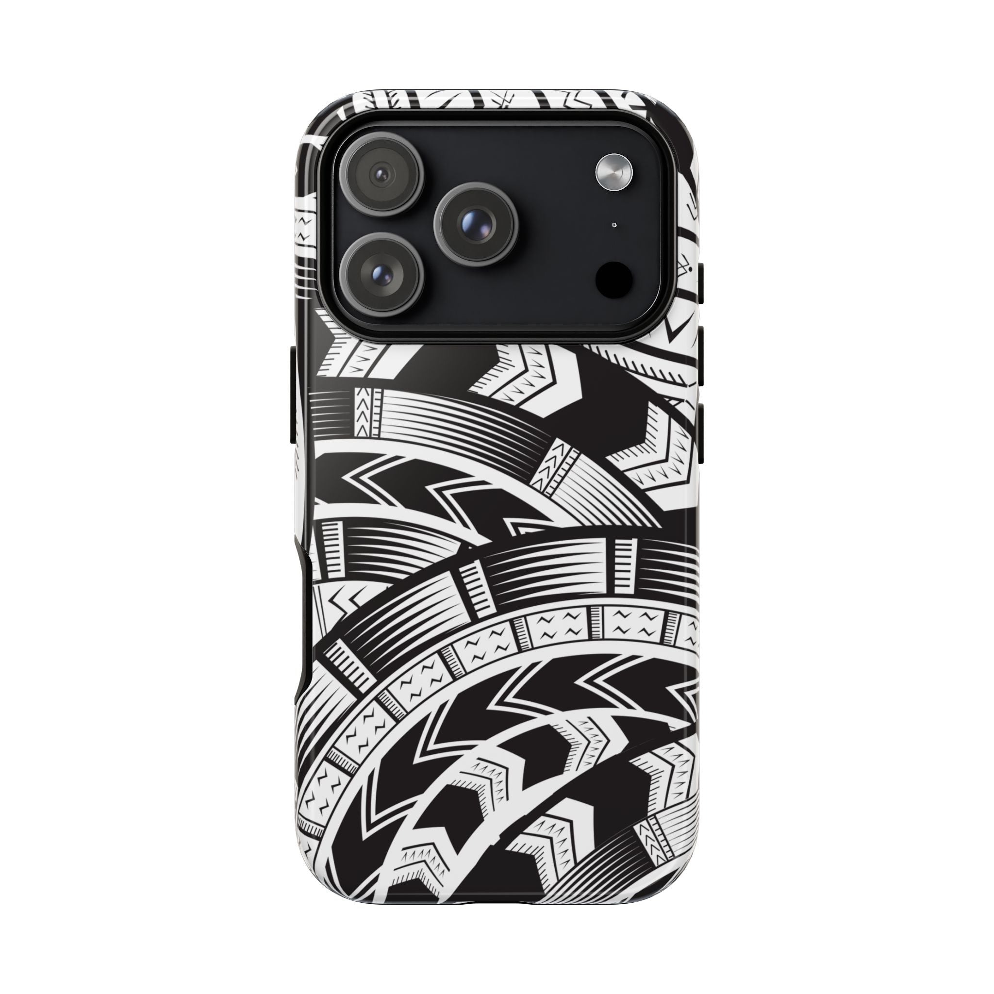 Black and White Tatau Phone Case