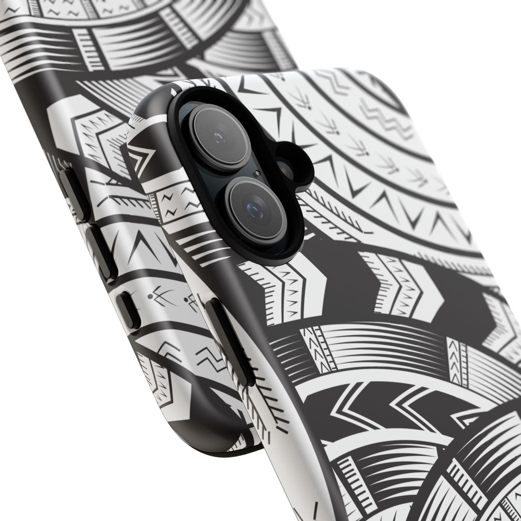 Black and White Tatau Phone Case