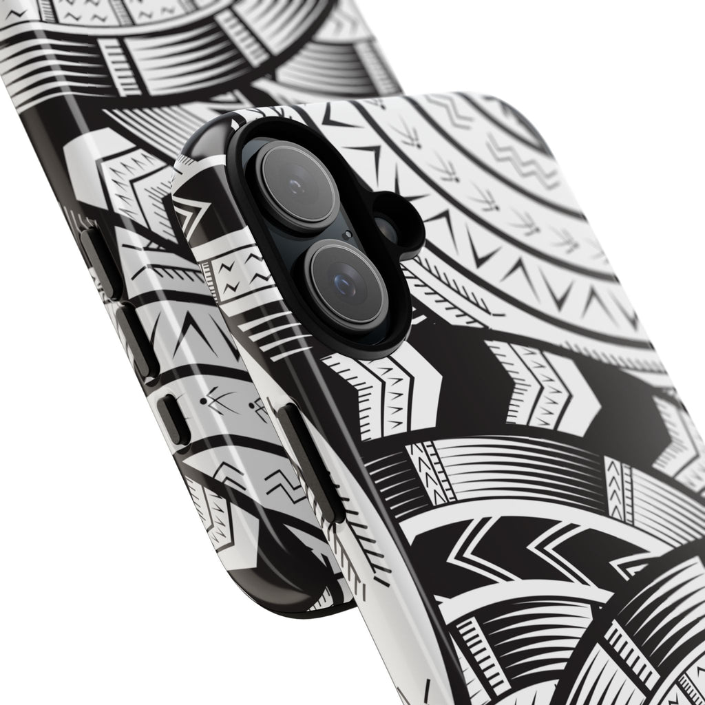 Black and White Tatau Phone Case