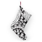 Black and White Tatau Christmas Stocking