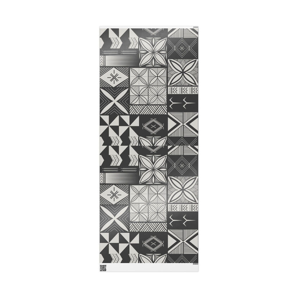 Maluelue (Black & Grey) Wrapping Paper