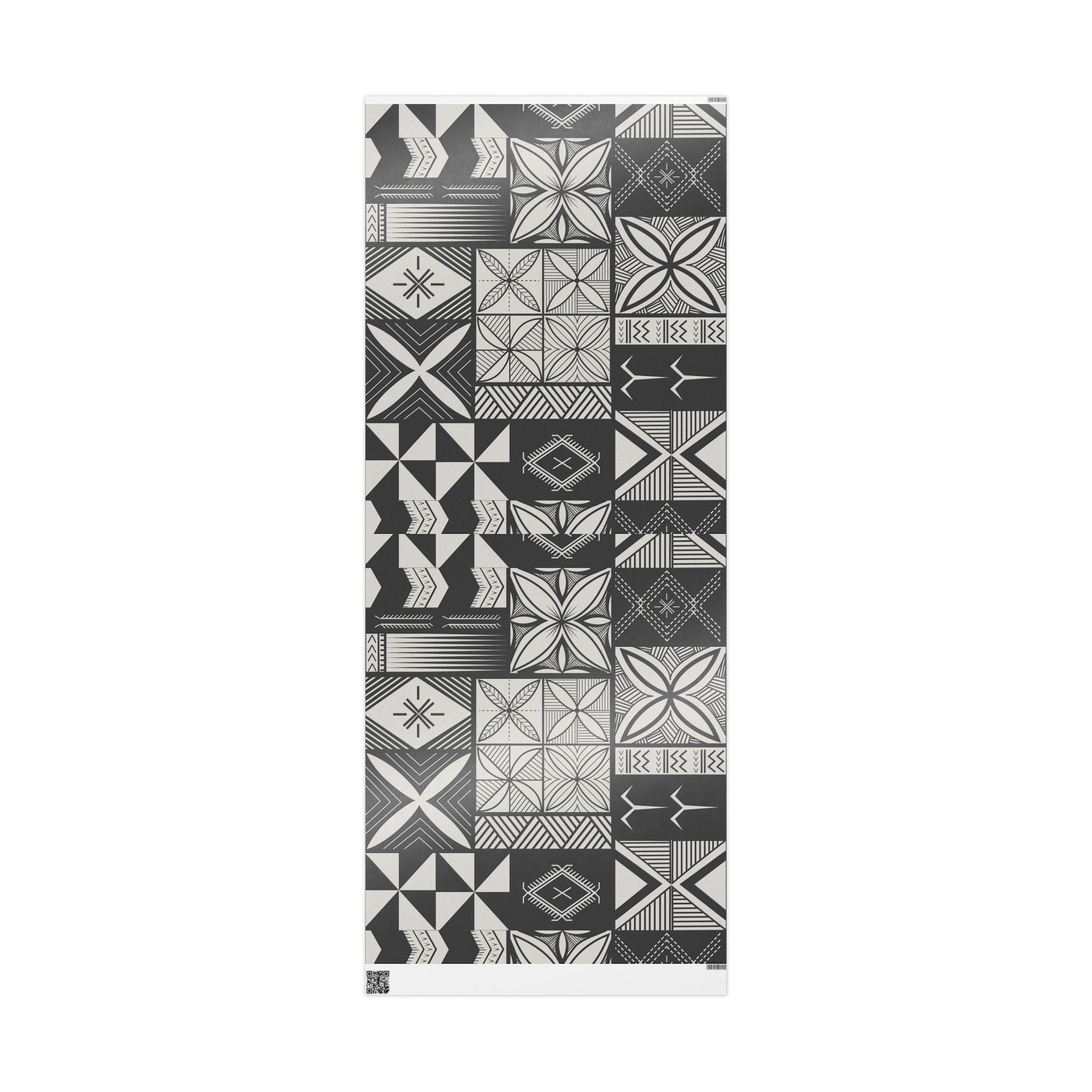 Maluelue (Black & Grey) Wrapping Paper