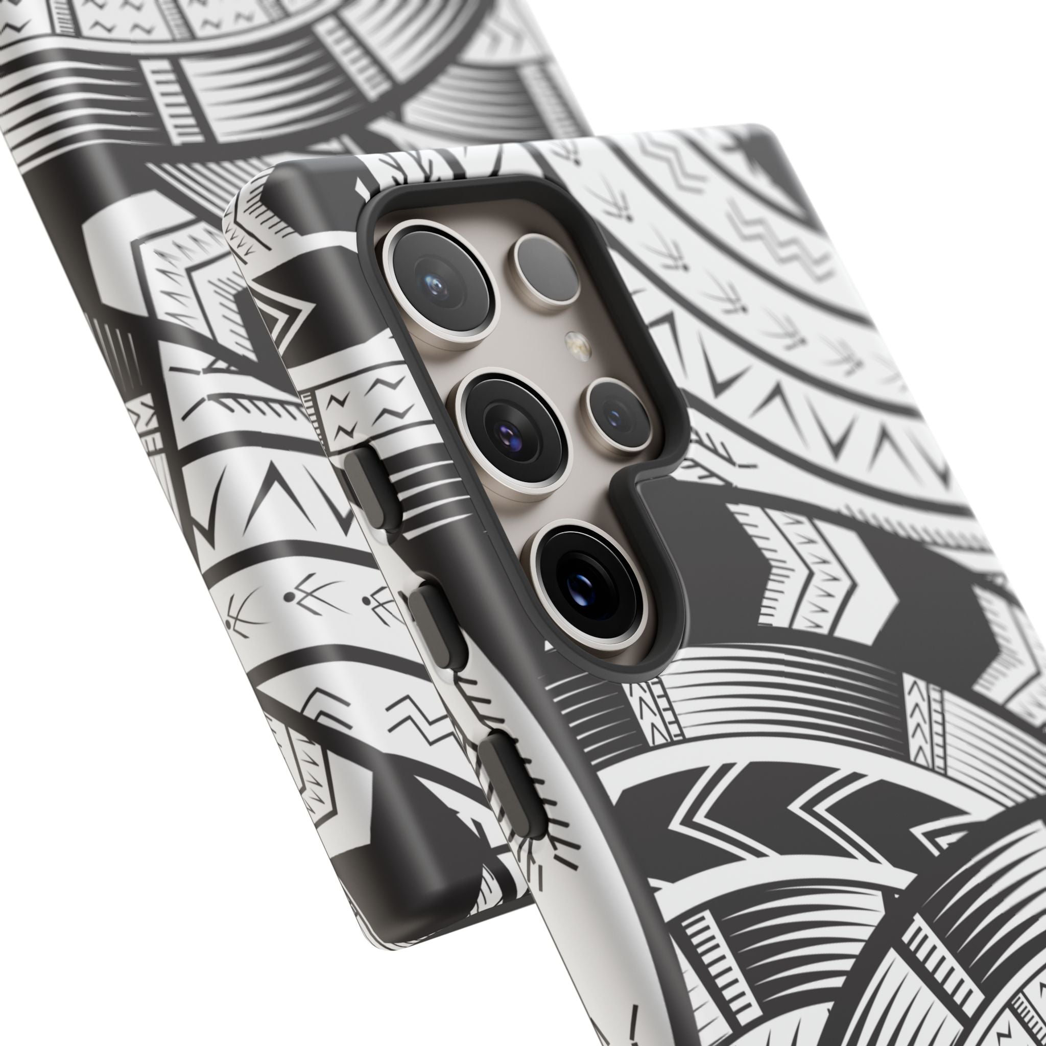 Black and White Tatau Phone Case