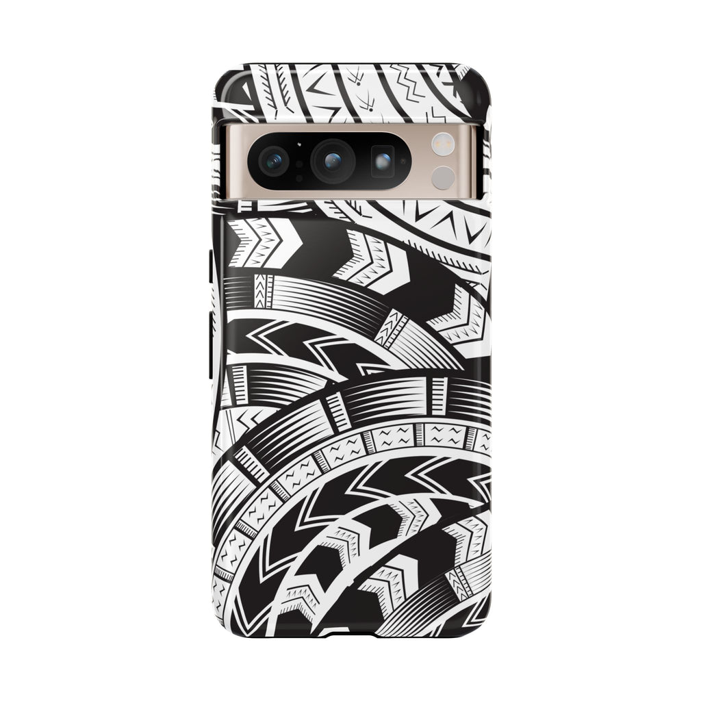 Black and White Tatau Phone Case