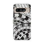 Black and White Tatau Phone Case