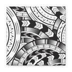Black and White Tatau Canvas