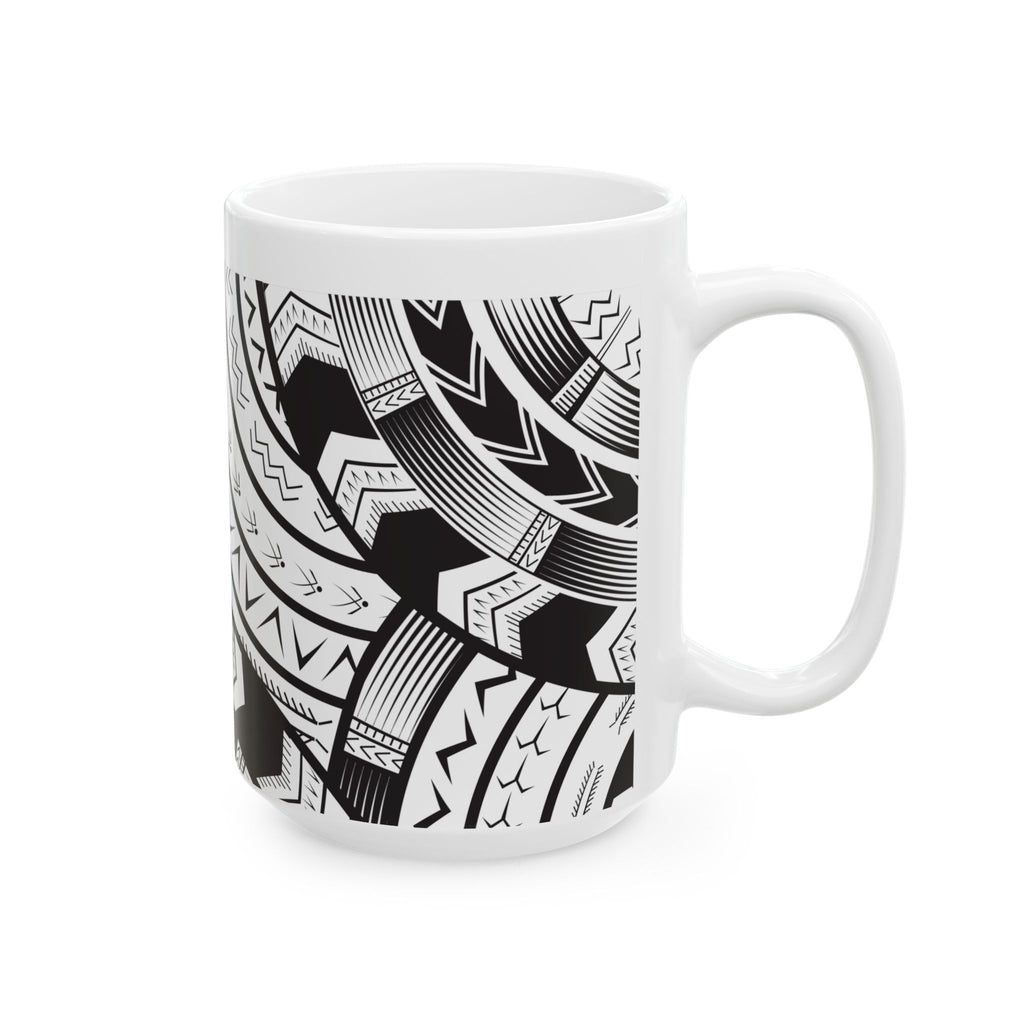 Black and White Tatau Mug