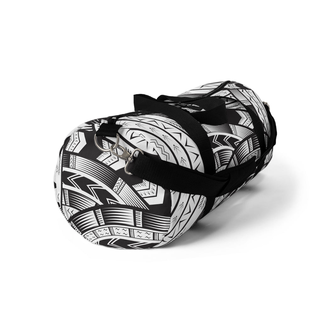 Black and White Duffle Bag