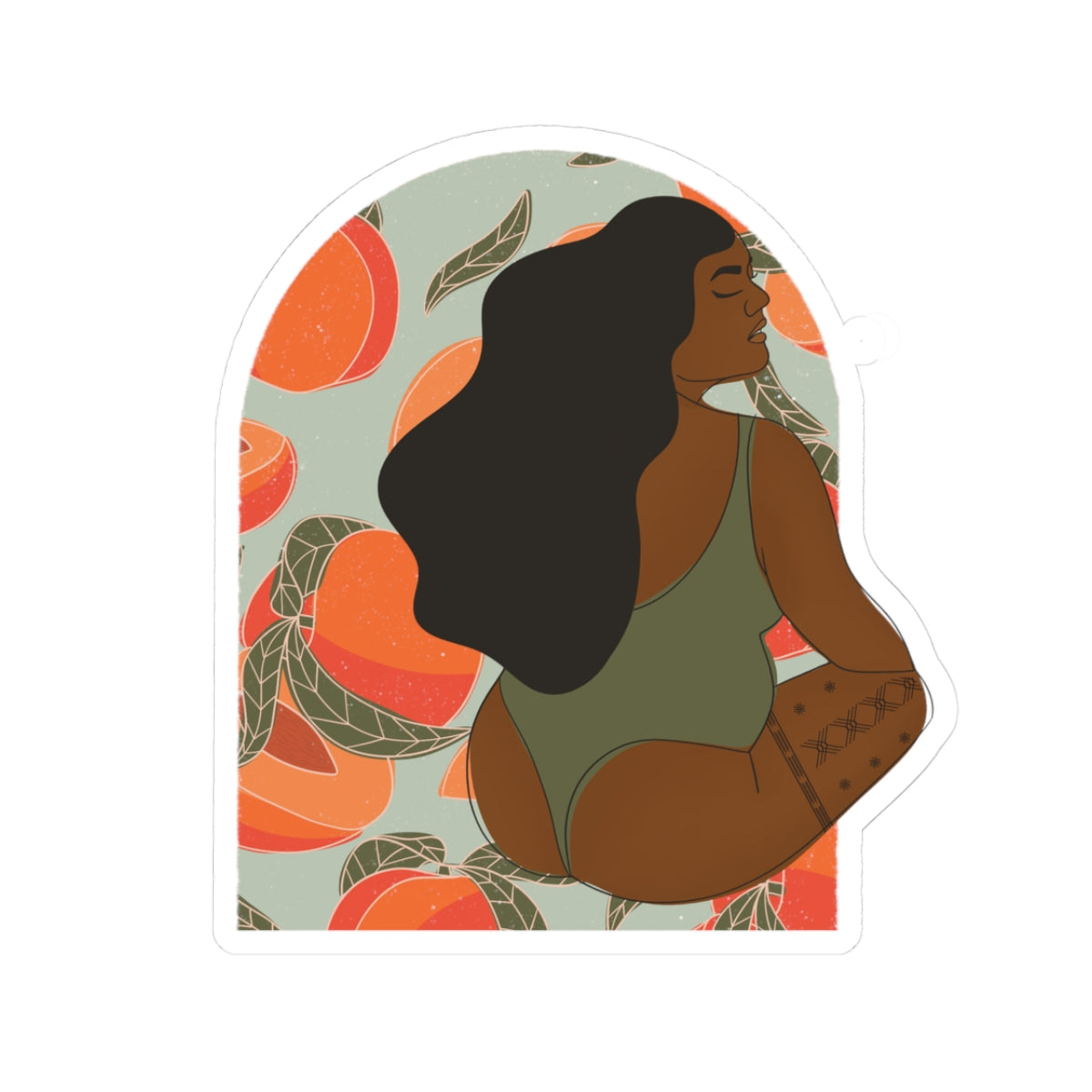 Peach Season Sticker