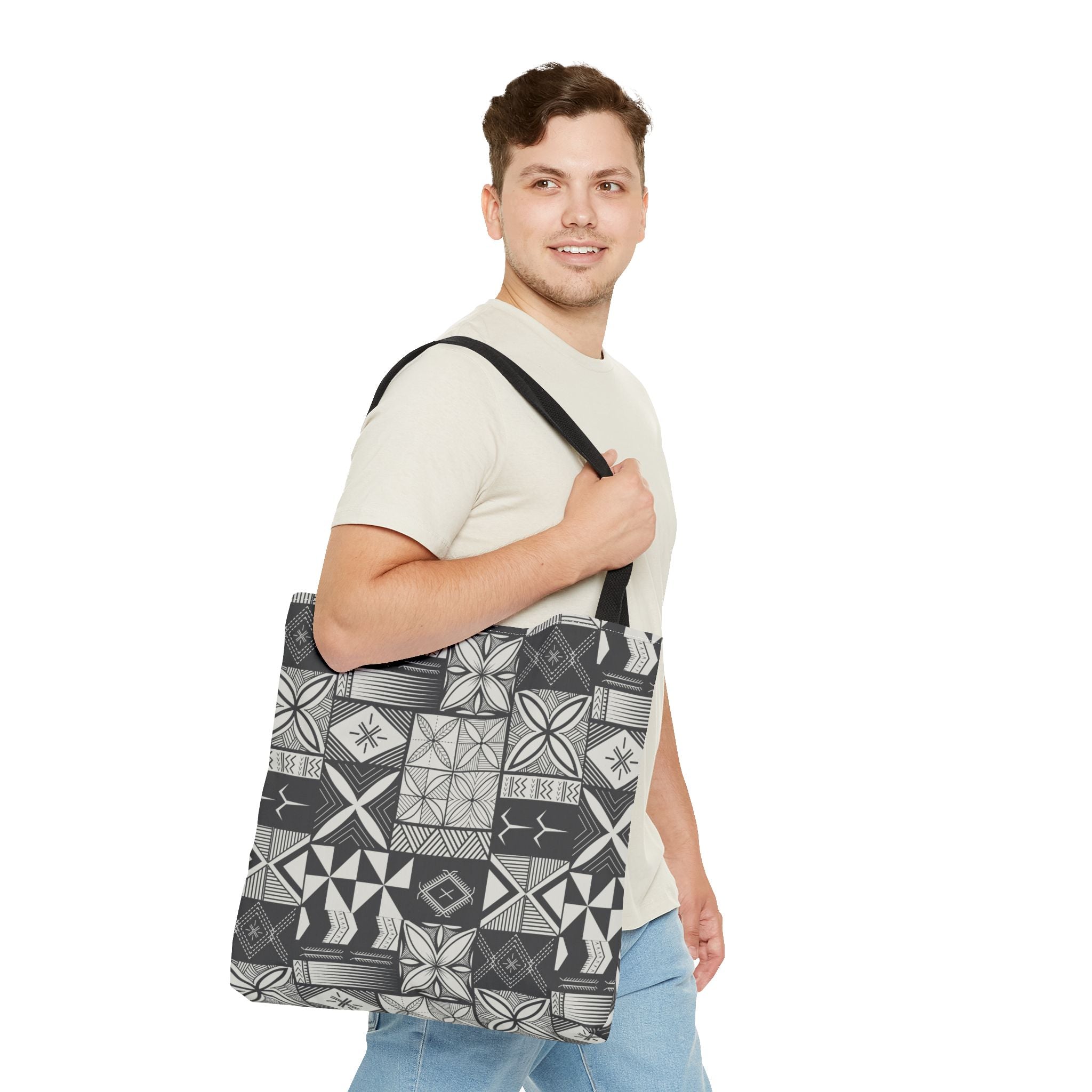 Maluelue (Black & Grey) Tote Bag