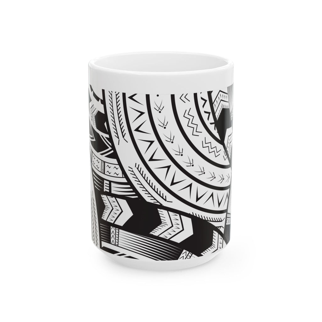 Black and White Tatau Mug