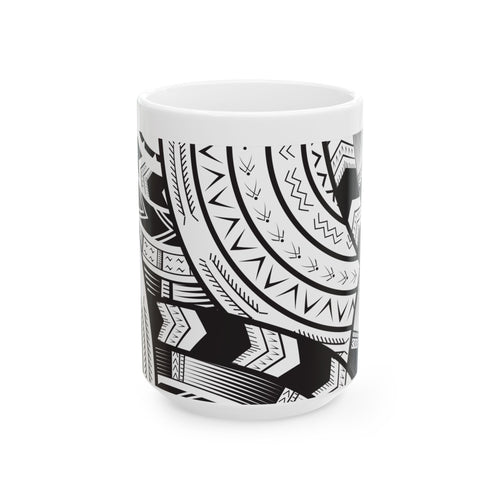 Black and White Tatau Mug