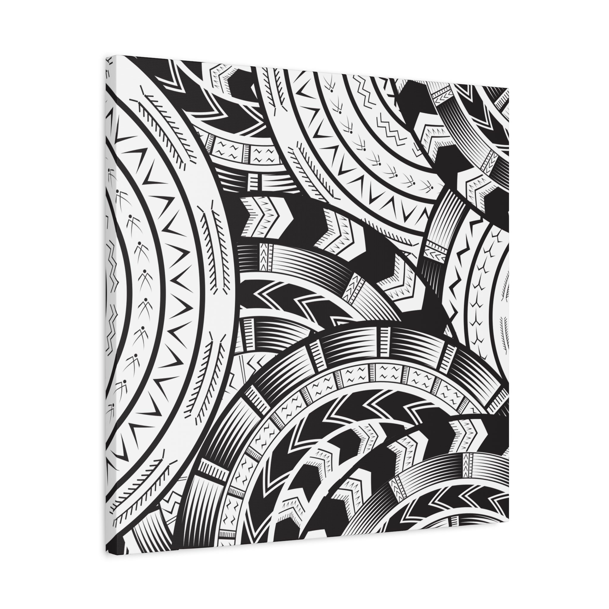 Black and White Tatau Canvas