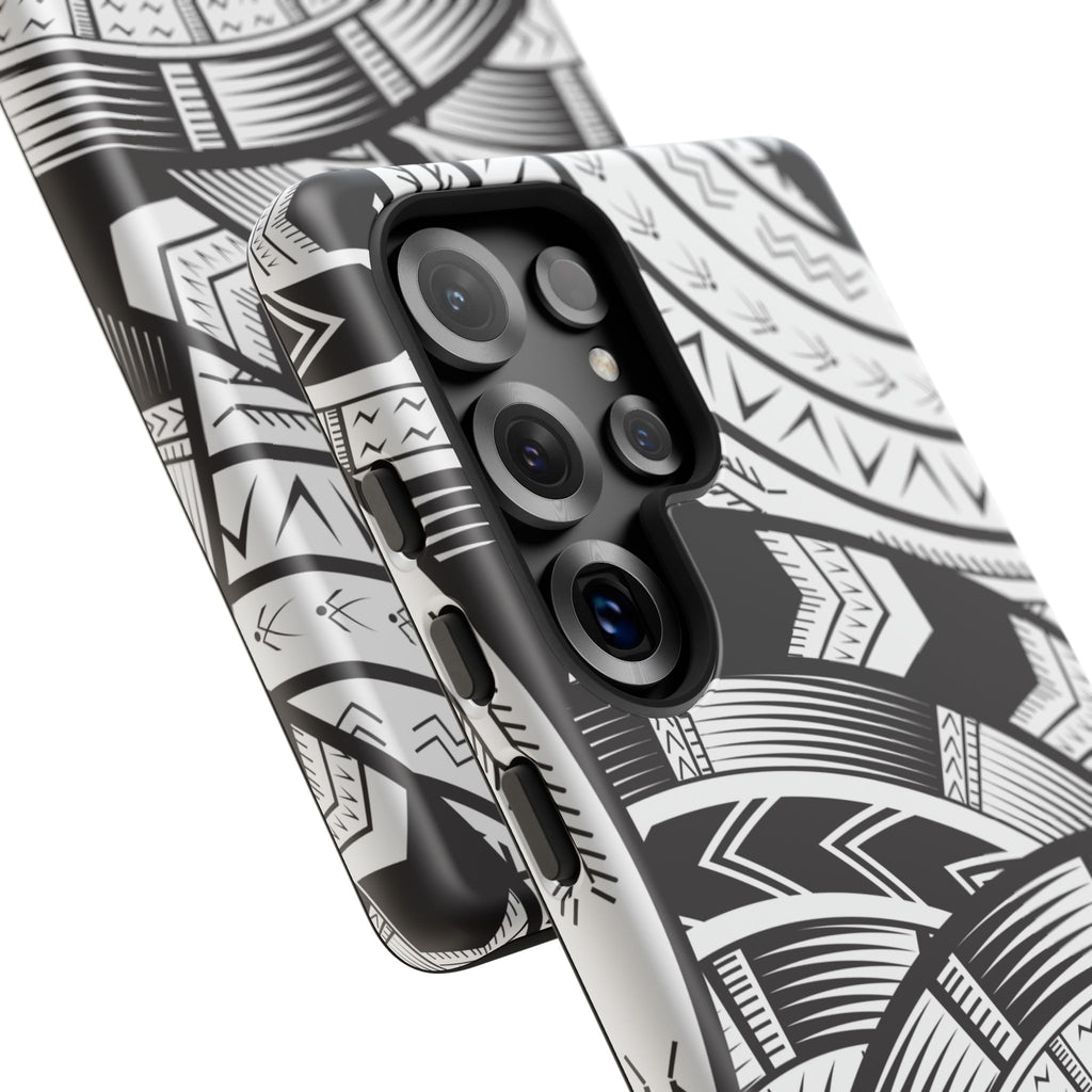 Black and White Tatau Phone Case