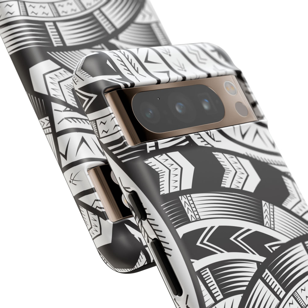 Black and White Tatau Phone Case