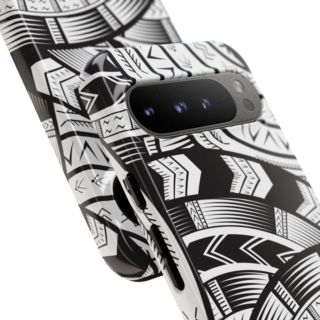 Black and White Tatau Phone Case