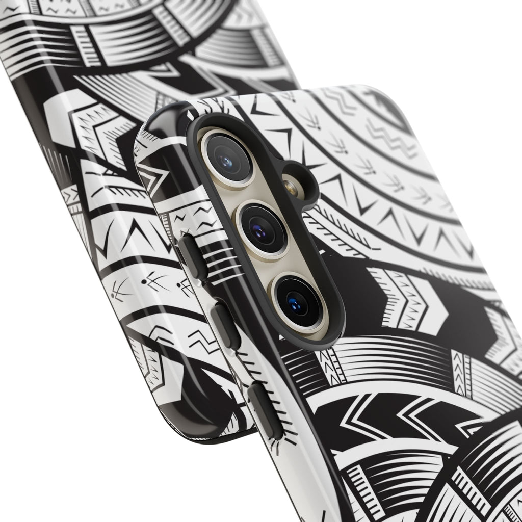 Black and White Tatau Phone Case
