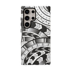 Black and White Tatau Phone Case