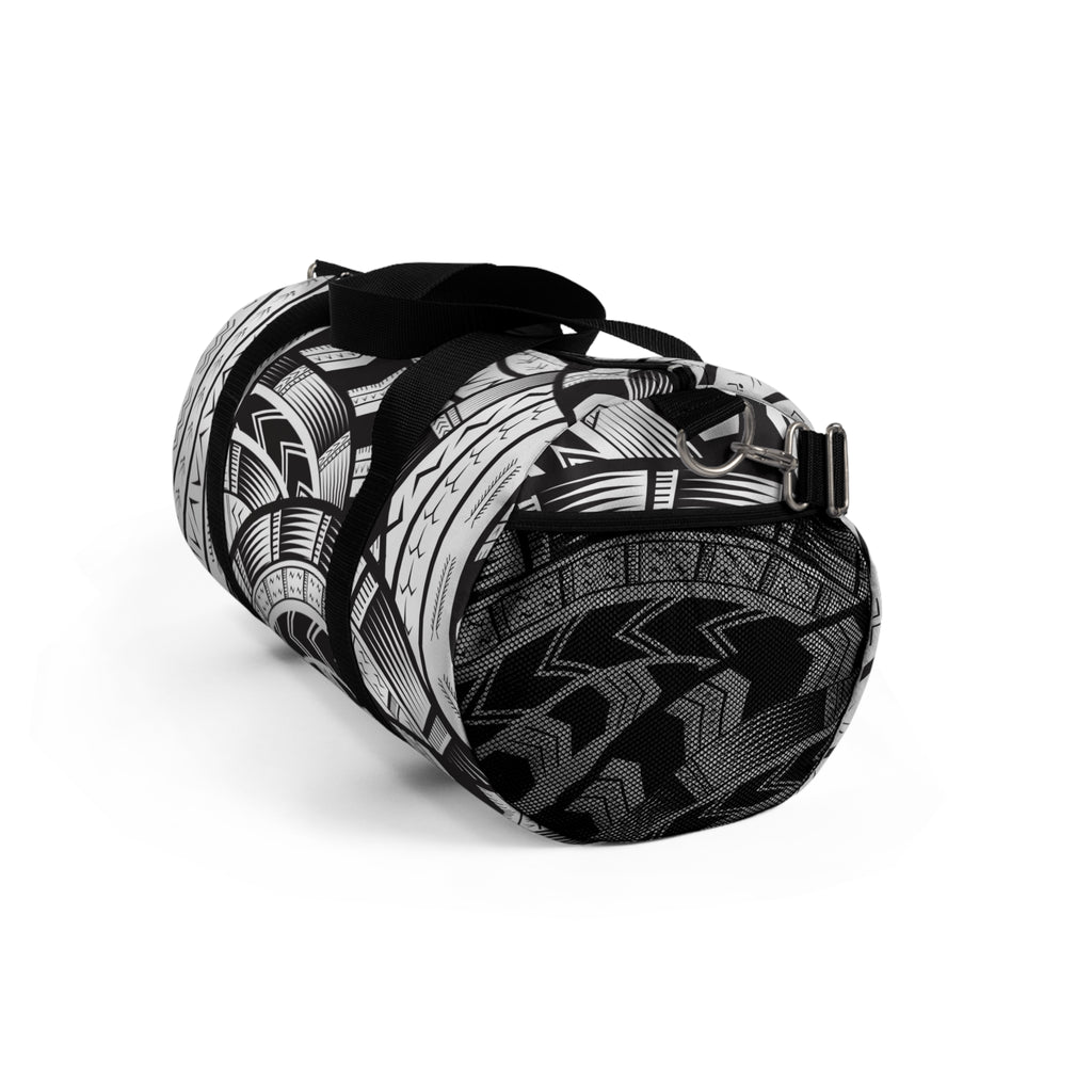 Black and White Duffle Bag