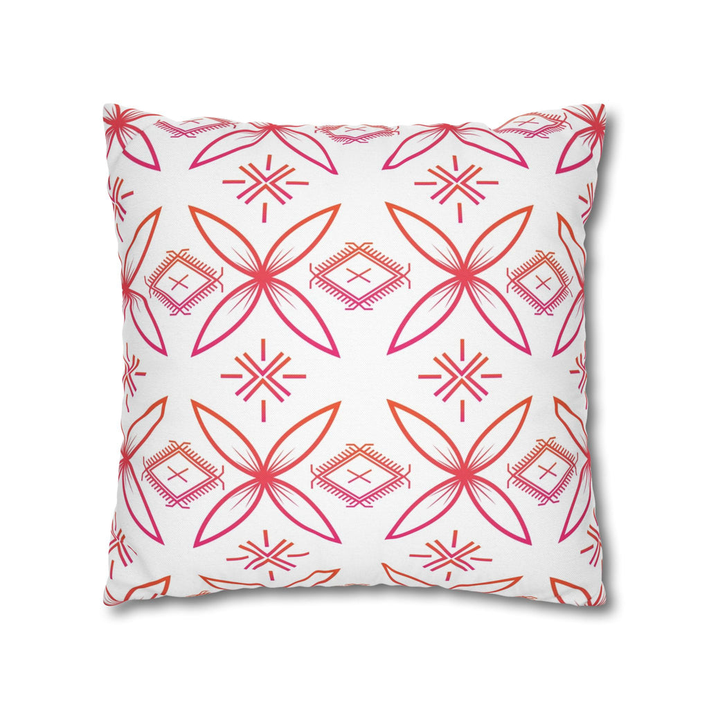 Fuli (Pink & Orange) Square Pillow Case