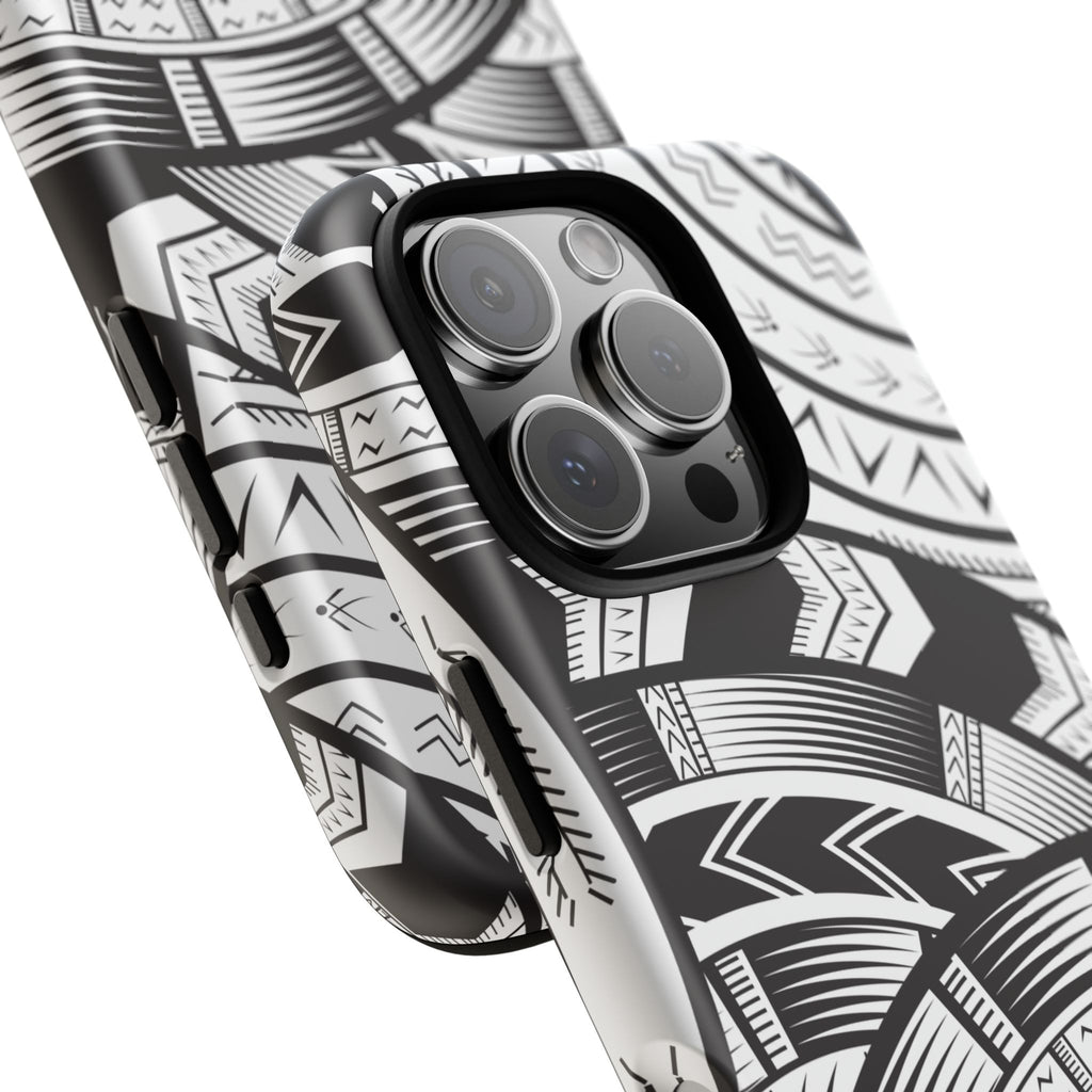 Black and White Tatau Phone Case