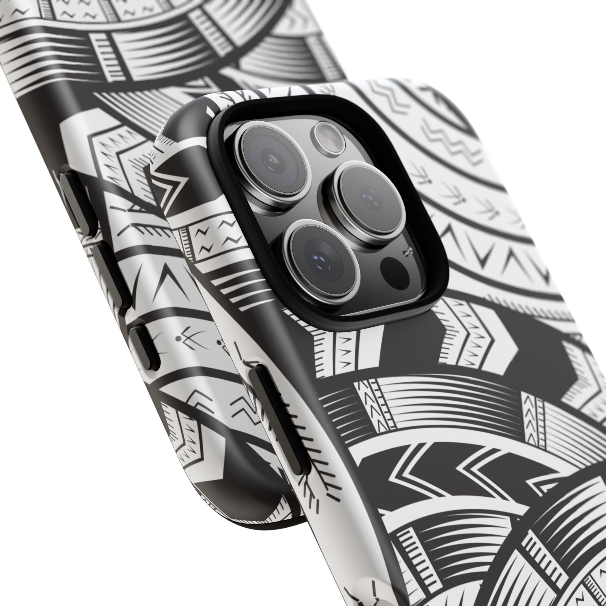 Black and White Tatau Phone Case