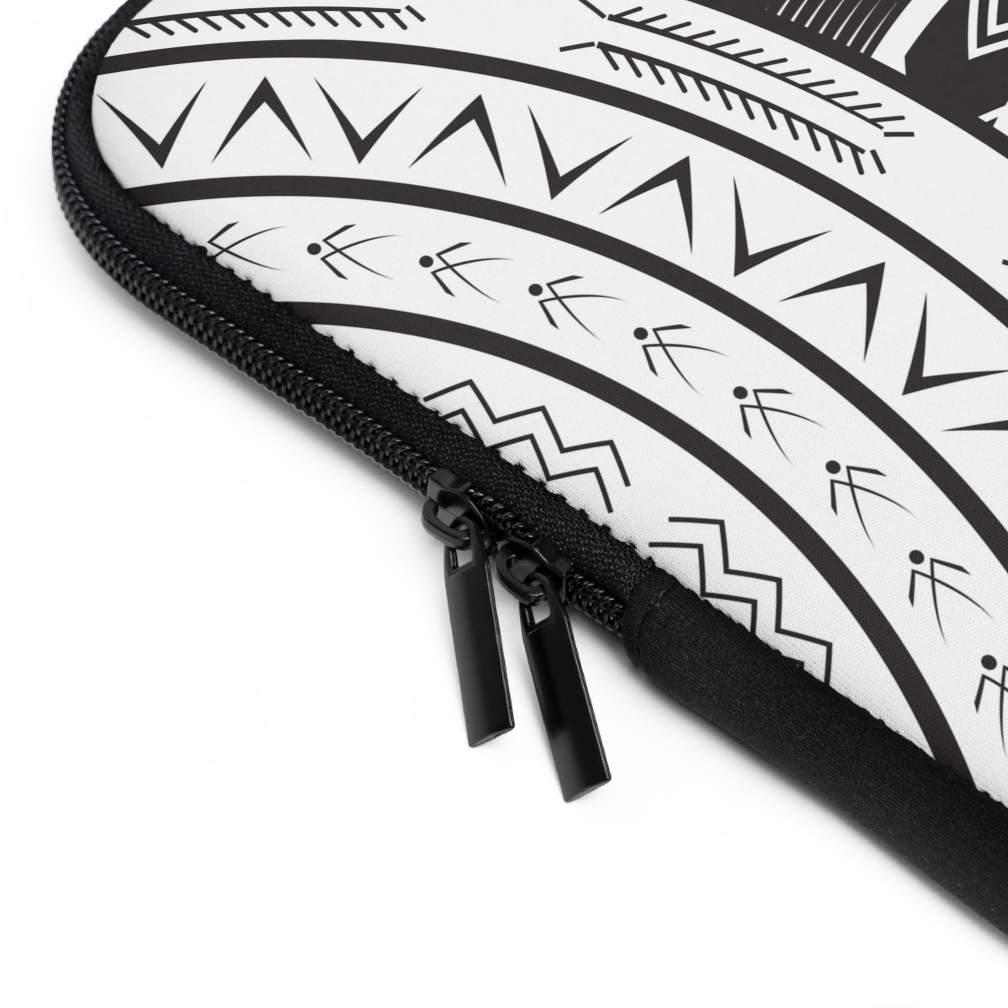 Black and White Tatau Laptop Sleeve